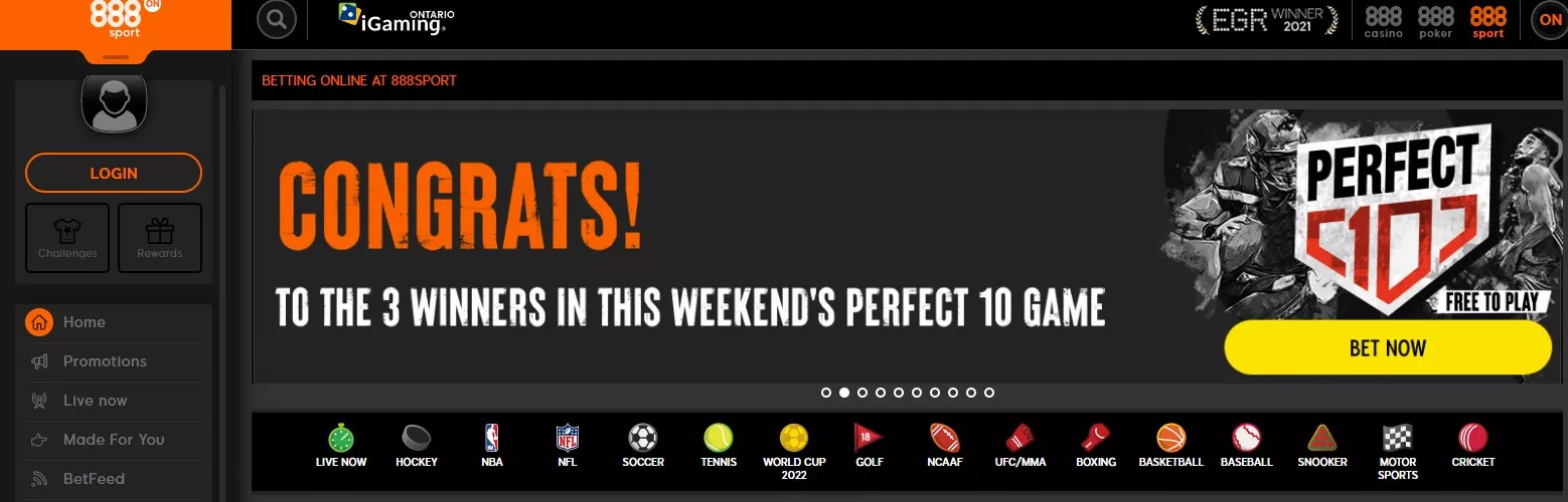 888sport sportsbook homepage