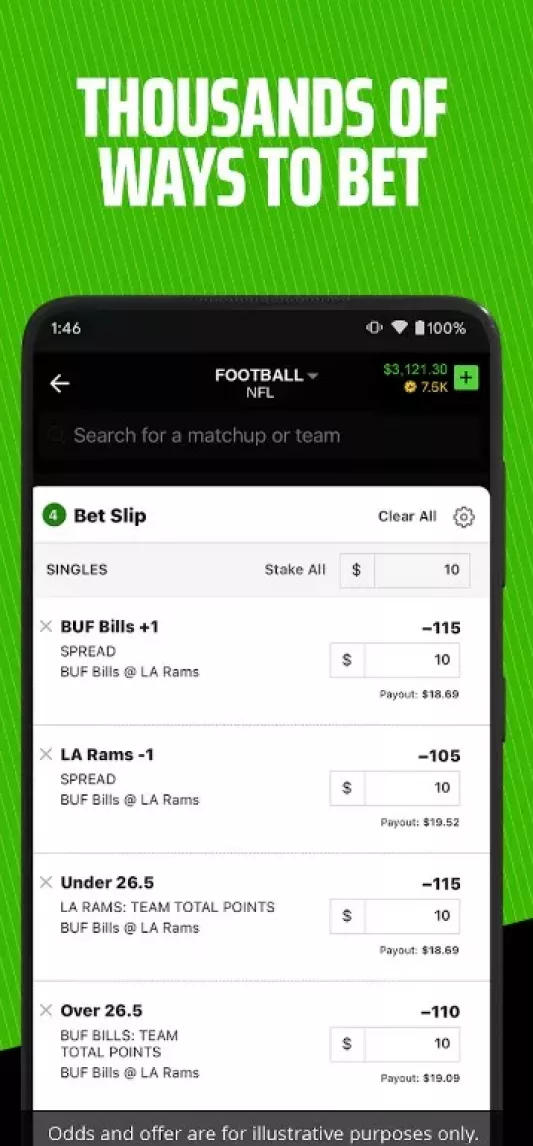 Draftkings sports betting types