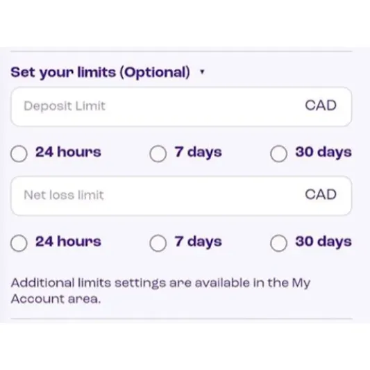 Spinz Casino Sign Up Form Step 3