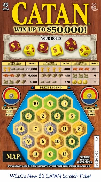 Catan Scratch Game poster