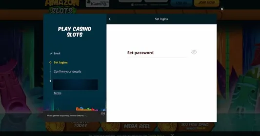 Amazon Slots Ontario Sign Up Step 2
