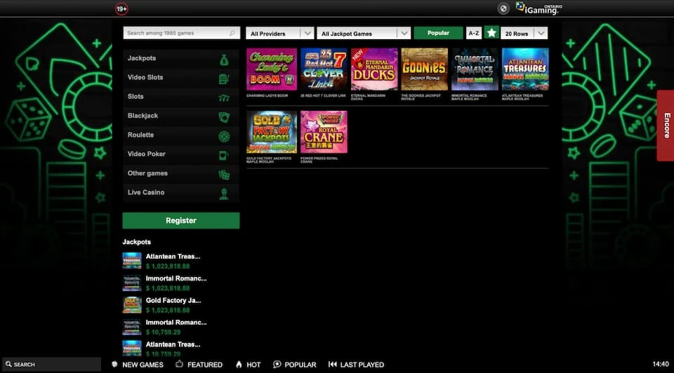 Mr Vegas Casino Jackpot Slots